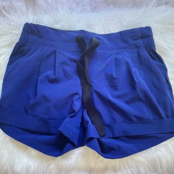 Women's Athletic Shorts in Blue - Picture 2 of 3